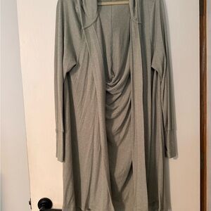 Athleta Hooded Light Green Cardigan